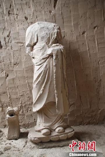 甘肃新发现一批宋金时期佛教石造像整体损坏严重