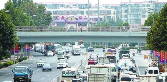 黑龙江中路两天桥启用李沧新老商圈无缝对接