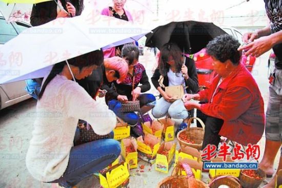 点击图片可在新窗口打开 暴风雨来临果农连夜摘樱桃零售价采摘价齐降