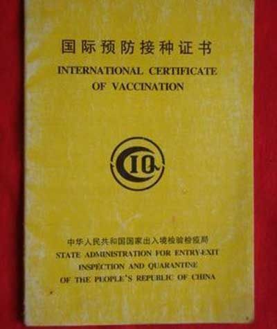 中国公民入过境南非需出示《国际预防接种证书