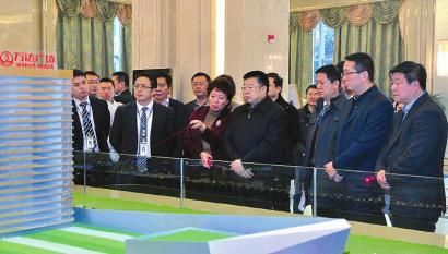 省商务厅厅长到内江万达广场调研