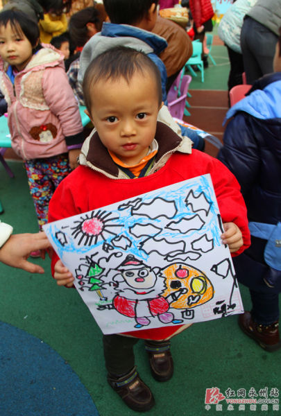 生态创意美术活动课助兴新田幼儿园