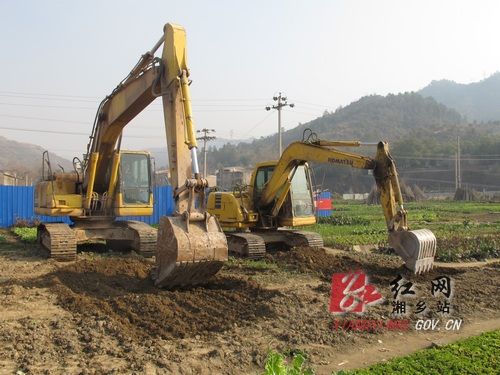 湘乡市棋梓镇污水处理厂正式破土动工