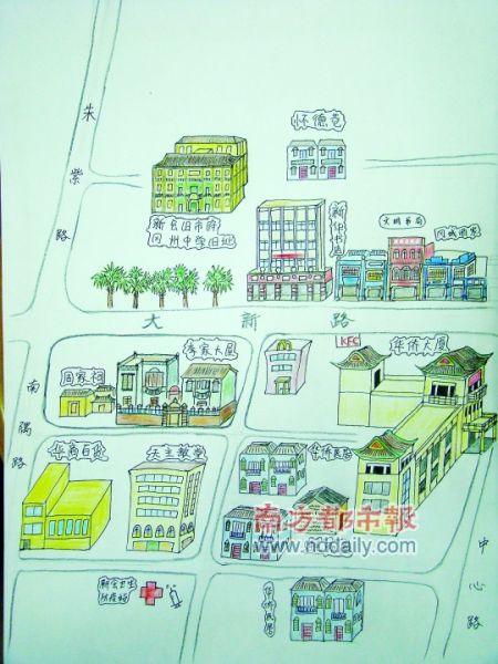 江门:学生哥自制“绿地地图”_新闻中心_新浪网