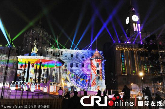 上海外滩新年倒计时将上演国内最大3D灯光秀(组图)