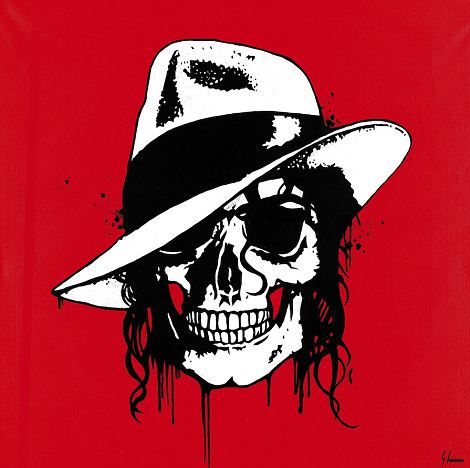 绘制成骷髅画(组图)