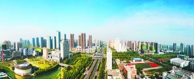 建设中的滨湖新区(资料图片)
