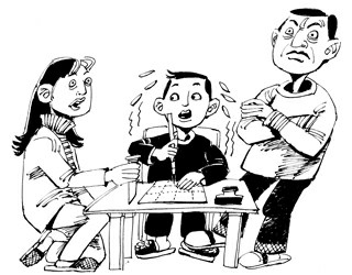 现代版悬梁刺股(附漫画)