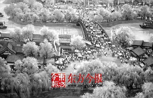 河南世界最大全景画：3位画家用完1500公斤颜料