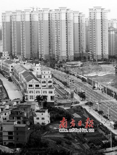 “插花地”容易导致管理空白。图为东莞的插花地只能搁置开发。资料图片 “插花地”容易导致管理空白。图为东莞的插花地只能搁置开发。资料图片