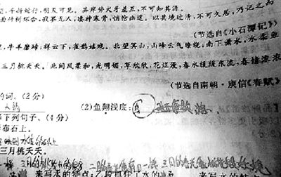 高中生所写文章被当成古诗词选入中考试题|作