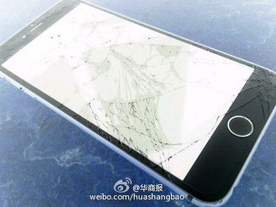 摔碎iphone6 资料图