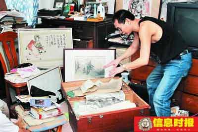 美院教授30幅名画疑被儿子女友盗走(图)
