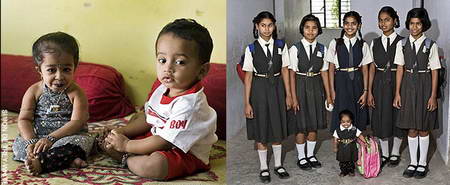 印度14岁袖珍女孩欲成为影星(组图)