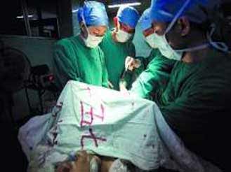 痴情男子当女友面捅腹三刀自杀(组图)