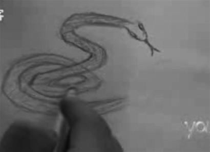 美术老师抱蟒蛇上课被同事称为疯子(组图)