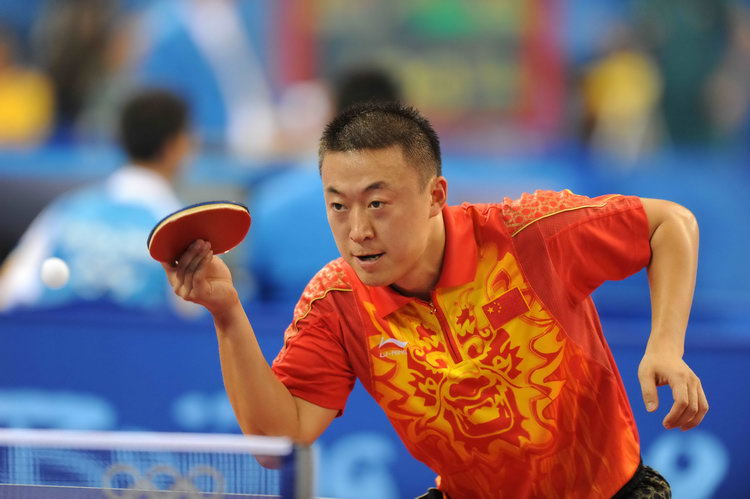图文:中国乒团运动员马琳