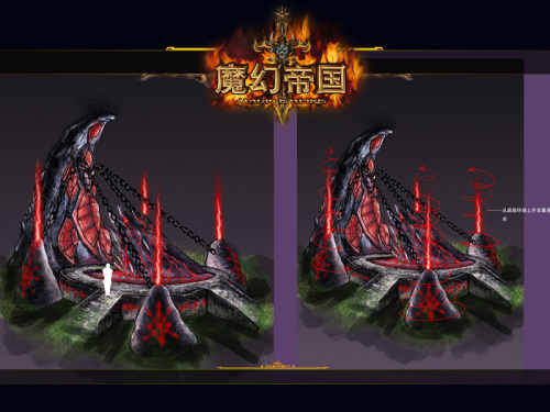 插图6:黑暗祭坛原画设定