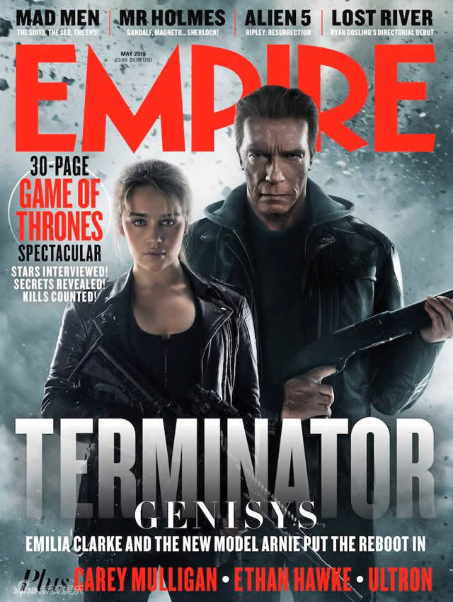 组图：新《终结者》剧照 阿诺搭龙母如父女