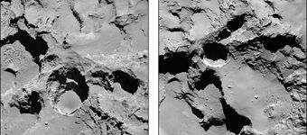 罗塞塔飞船发现67P彗星表面塌陷坑洞