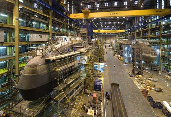 英国船厂建造该国最大潜艇内部照片曝光(图)