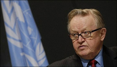 芬兰前总统阿赫蒂萨里获2008年诺贝尔和平奖