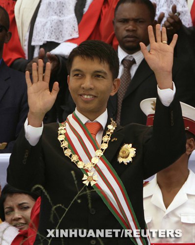 拉乔利纳宣誓就任马达加斯加总统呼吁民族和解