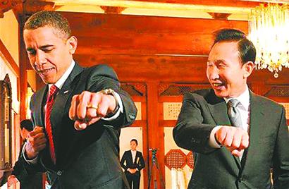 奥巴马曾学跆拳道韩赠道服和黑腰带