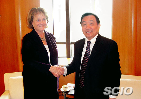 国新办主任会见美国副国务卿麦克黑尔(图)