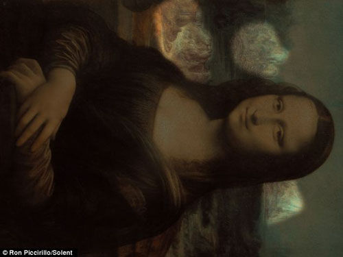 《蒙娜丽莎》画中暗藏动物头像。
