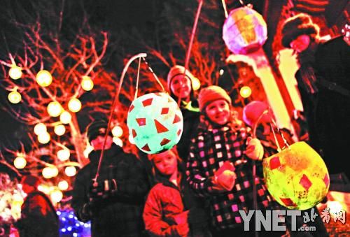 温哥华唐人街 举行冬至花灯节