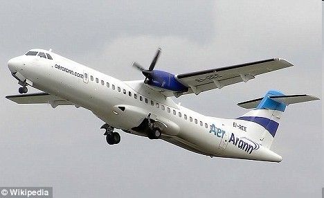 坠毁的ATR-72型客机(资料图) 坠毁的ATR-72型客机(资料图)
