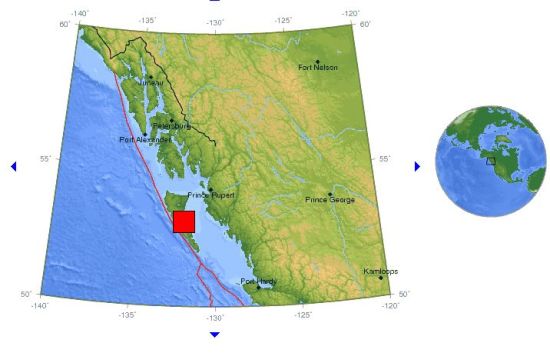 洛特皇后群岛发生7.7级地震|地震|加拿大地震|地