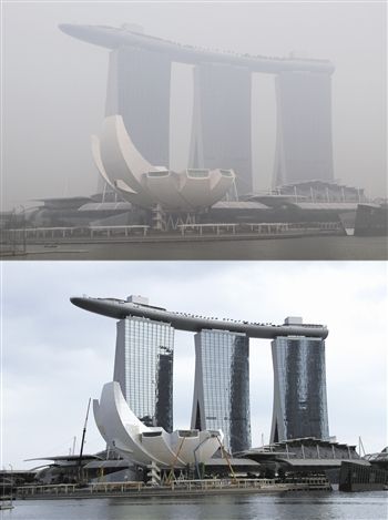 新加坡空气污染指数飙升