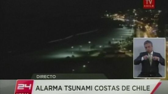 智利要求沿海地区人员快速疏散预防海啸(图)