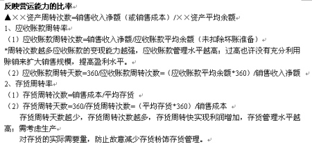 运营能力比率
