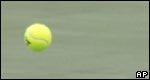 A tennis ball