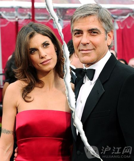 Elisabetta Canalis and George Clooney