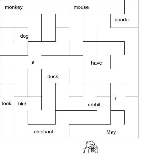 玩动物迷宫游戏快乐学英语(图)