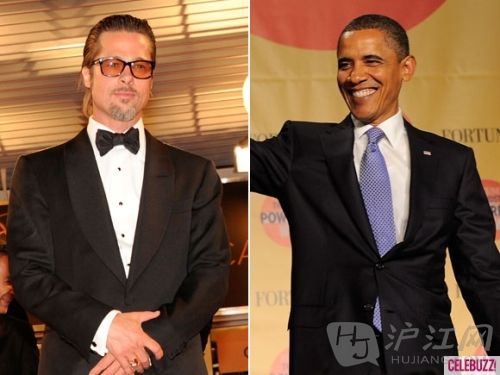 Barack Obama & Brad Pitt