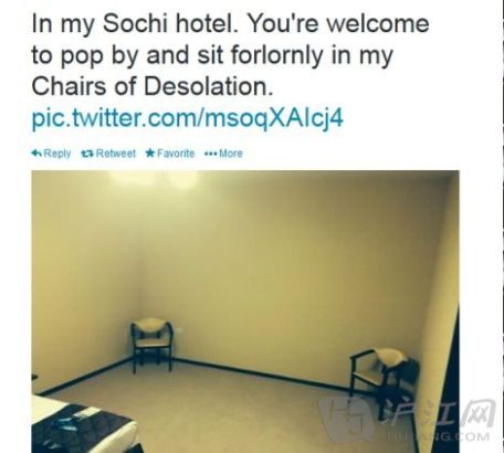 In my Sochi hotel. You're welcome to pop by and sit forlornly in my Chairs of Desolation. ľƵ귿䡣ӭţҵӺùµġ