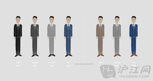 6. You should match your shoes to the color of your suit using this guide: 6. ӦЬɫװɫƣԿһָϣ