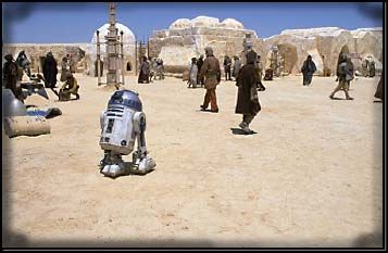 Many of the buildings constructed to be used in shots of Tatooine are still standing in Tunisia. In fact, some of them are still used by locals.