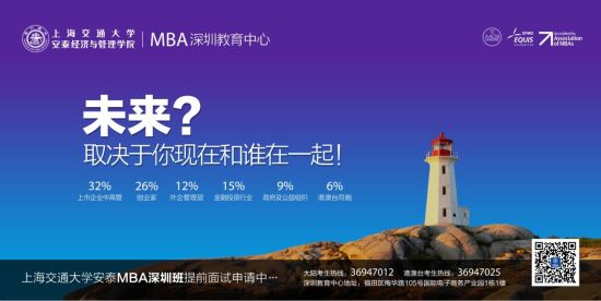 上海交通大学安泰MBA:但使良禽择佳木