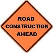 2. Road construction ahead