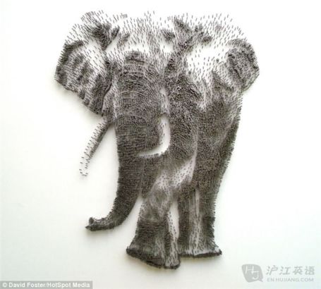 Elephant on Bed of Nails
