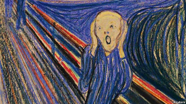 Edvard Munch’s painting The Scream will be auctioned in New York on 2 May 2012.