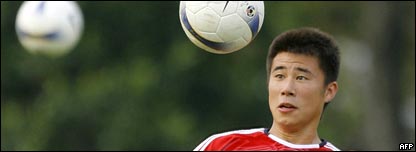 Footballer Dong Fangzhou