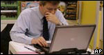 A man working on his laptop