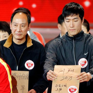 孙海平刘翔师徒捐款